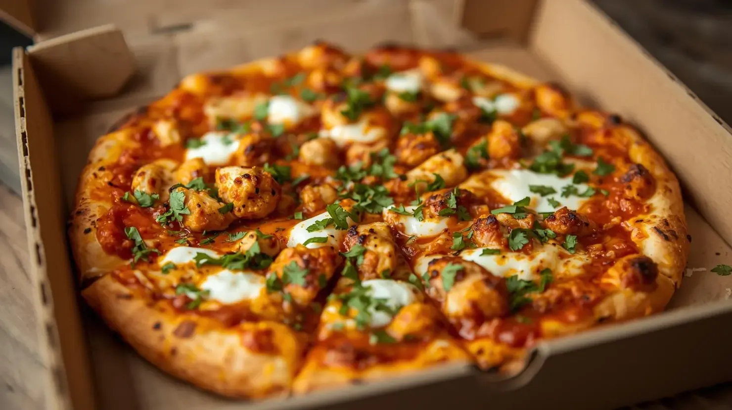 Chicken Tikka Pizza at Desi Boy'z Pizza Edmonton